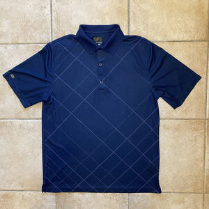 SHARK GREG NORMAN Blue DUBAI CREEK GOLF & YACHT CLUB POLO Course Shirt Men's M
